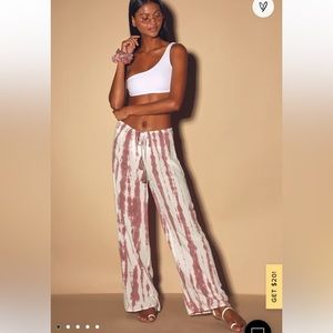 Lulus NWOT tye dye swim cover up pants